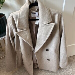 Old Navy Women's Tan Peacoat